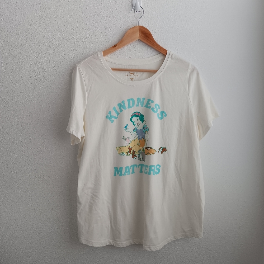 Disney Princess T Shirt Women Size 1X Cream Snow White